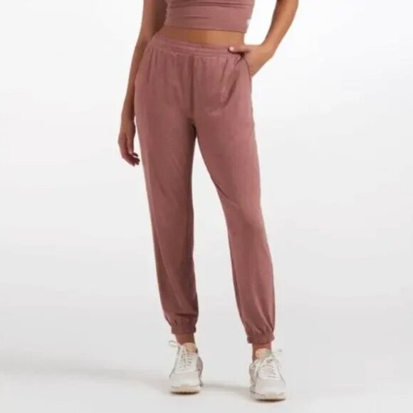 Vuori Boyfriend Sweatpant Jogger Pink Pants Terracotta Heather Size XL - Picture 1 of 7